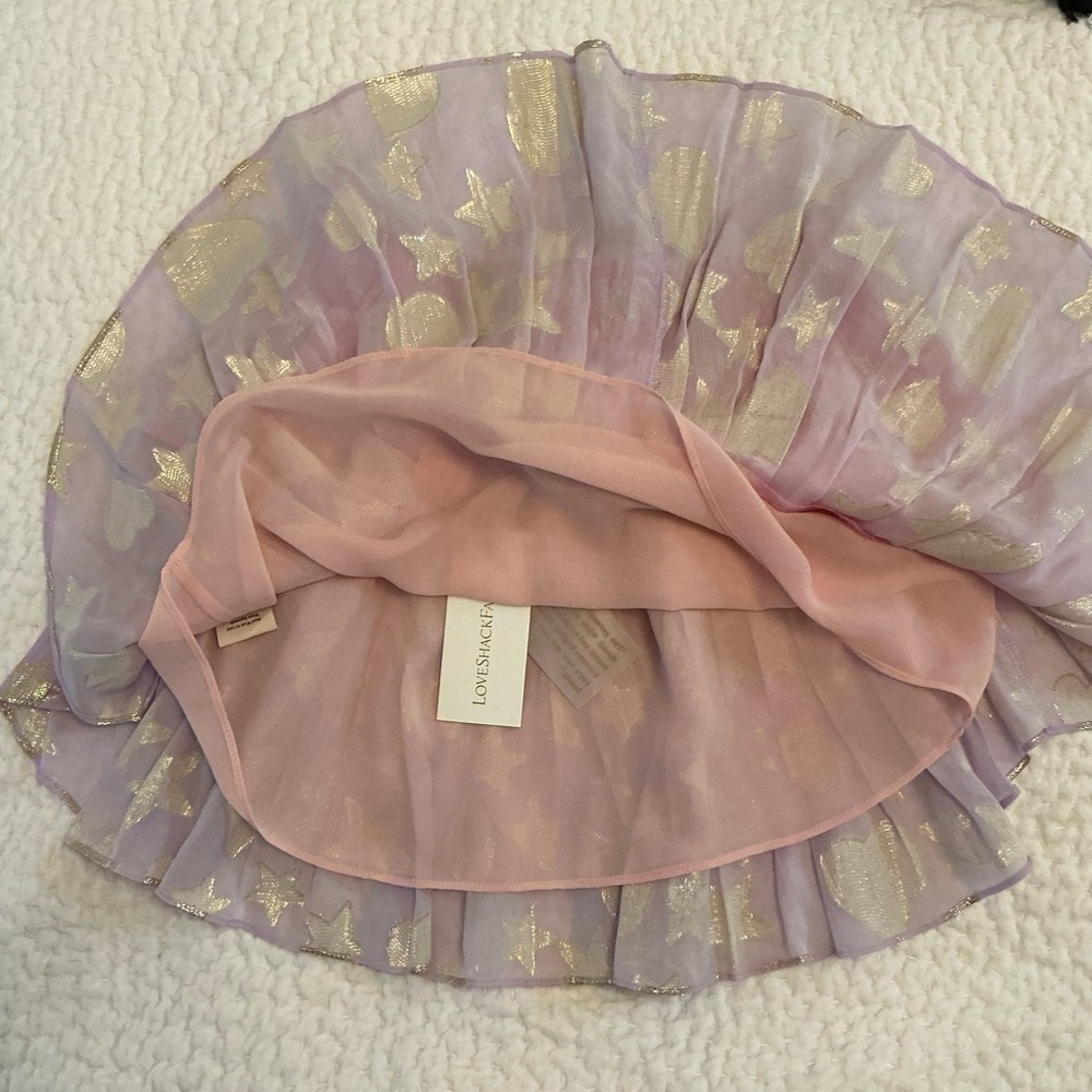 New- LoveShackFancy Ruffle Mini Skirt- size P - Picture 4 of 4